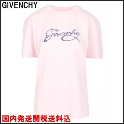 国内発 GIVENCHY スネークロゴコットンクルーネック半袖Tシャツ