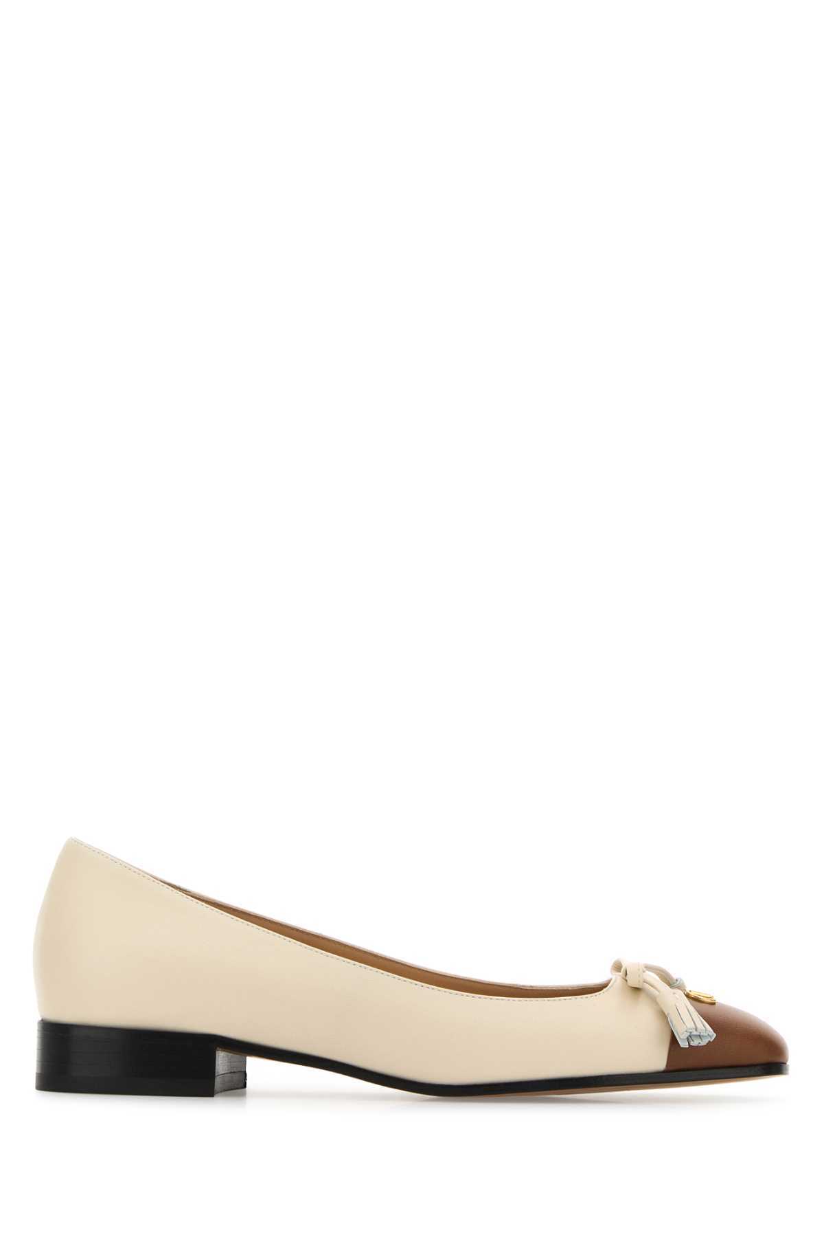 【関税&送料込】Valentino Garavani Ivory Leather Vlogo Signa
