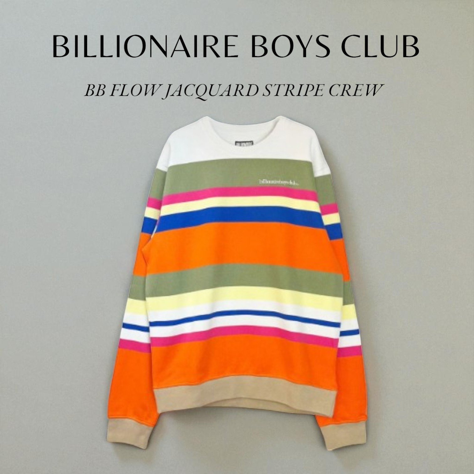 【BILLIONAIRE BOYS CLUB】 要在庫確認 ストライプ クルーネック