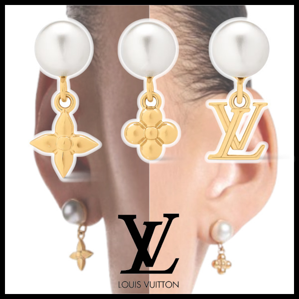 【独創性が際立つ】Louis Vuitton☆ピアス・パール リバー