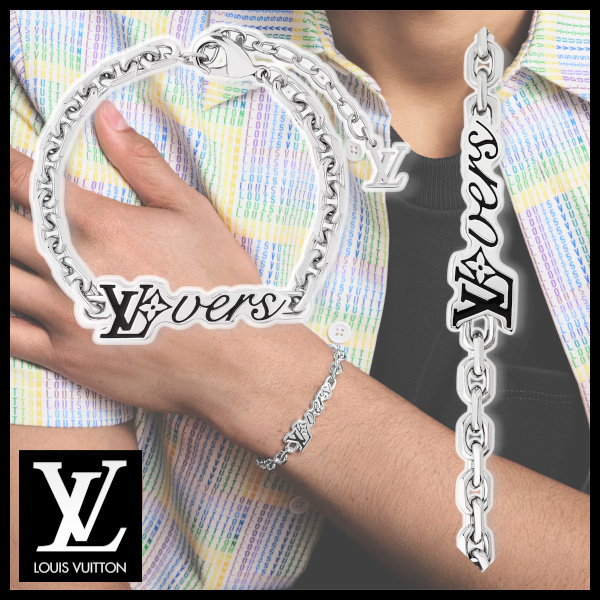 【重ね着けにぴったり】Louis Vuitton☆ブレスレット・LV バーズ