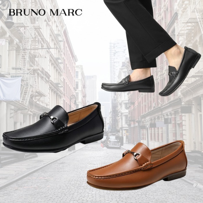 US限定☆ Bruno Marc ホースビット メンズ ローファー