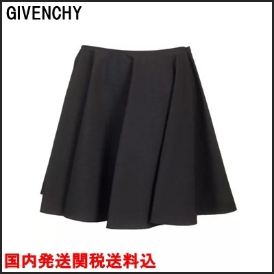 国内発 GIVENCHY ブラックウールショートスカート