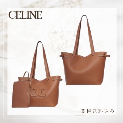 【CELINE】スモール カバ アナイス キュイルトリオンフ ブラウン