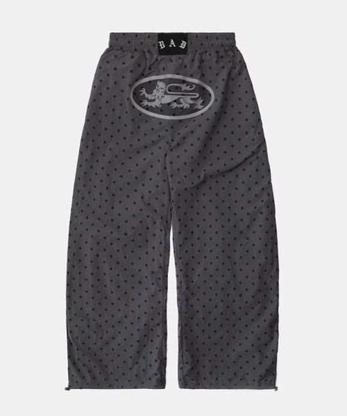 【BADBLOOD】Mystic Nylon Reflective Jogger - Charcoal Dot