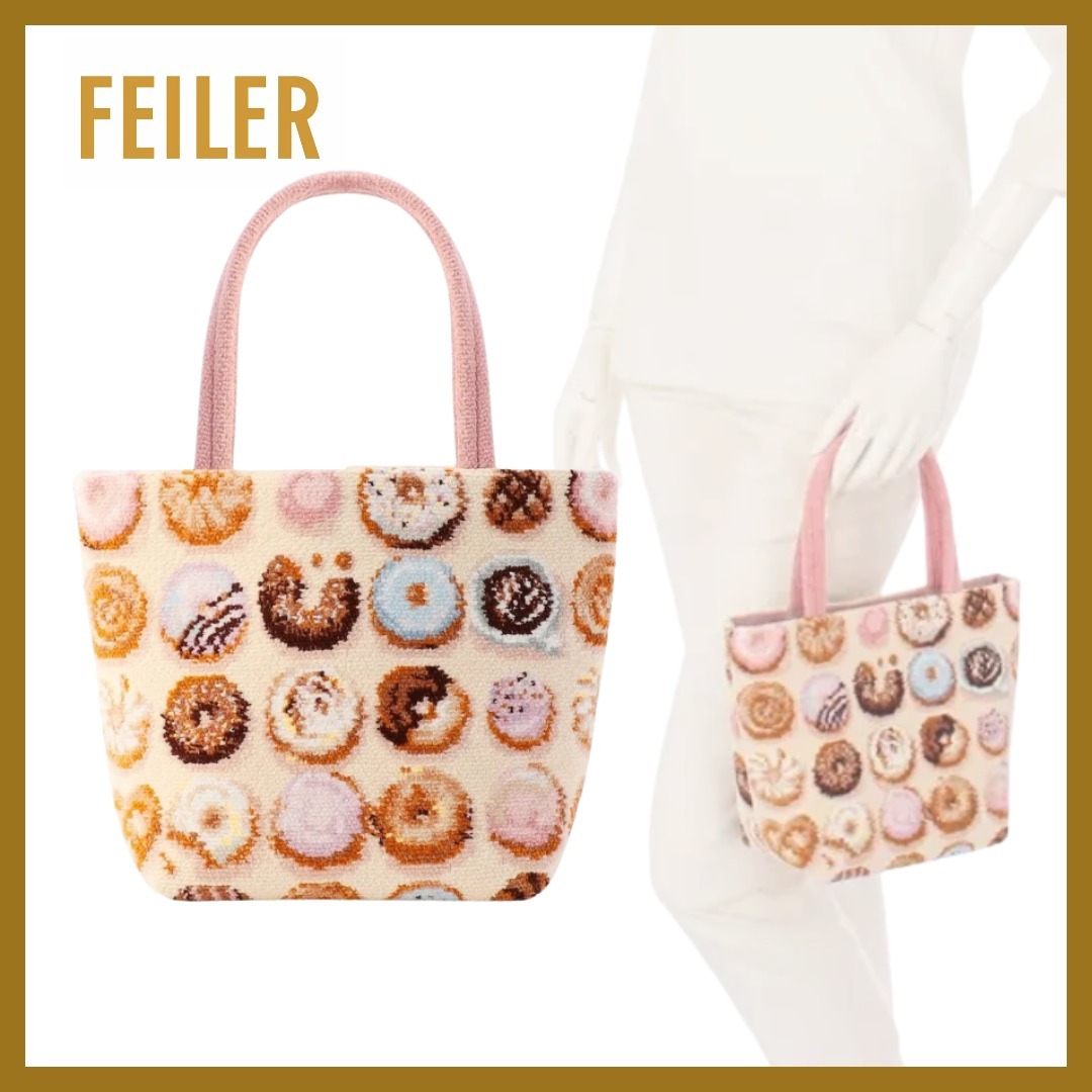 優しい色彩が魅力【FEILER】モグモグドーナツバッグ *美味しそう