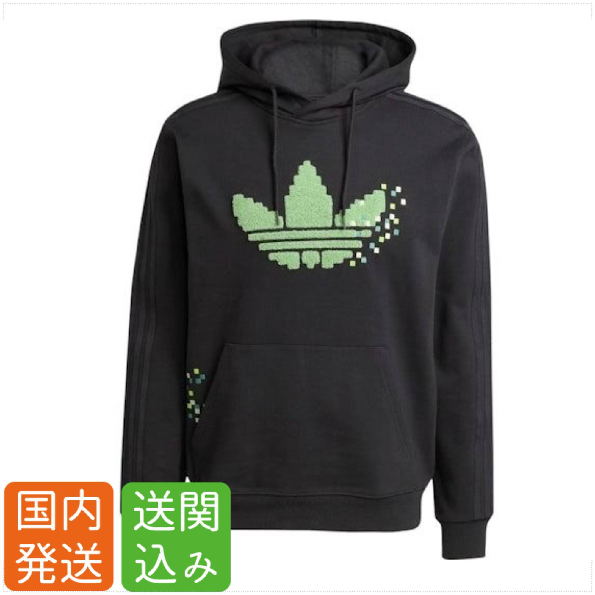 adidas x マインクラフト★ロゴ フーディー Black 送関込