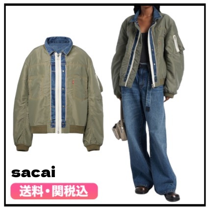 ★sacai★Sacai×Levi's 限定コラボ リバーシブルデニムブルゾン
