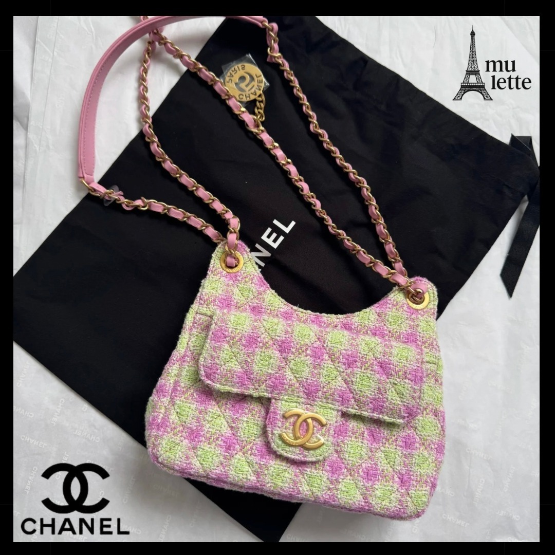 高級感ツイード素材【CHANEL】ショルダーバッグ