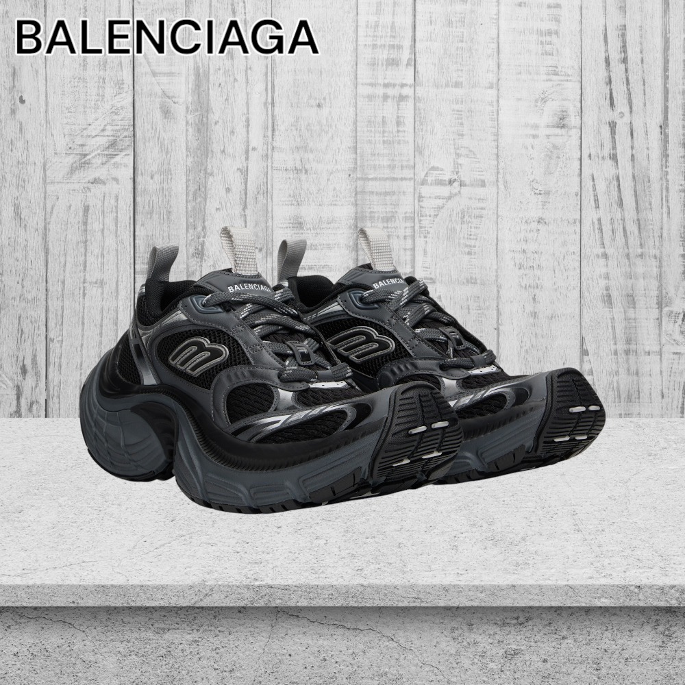 【BALENCIAGA】ブラック＆グレー 6XL スニーカー