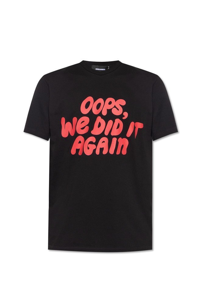 Dsquared2 スロカンフリントクルネックTシャツ 【関税込】