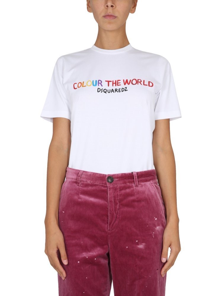 Dsquared2 ロコフリントクルネックTシャツ S72GD0396S24387 100