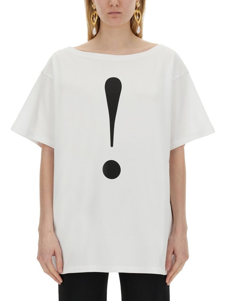 Moschino インタロック フリント Tシャツ 07030442 1001
