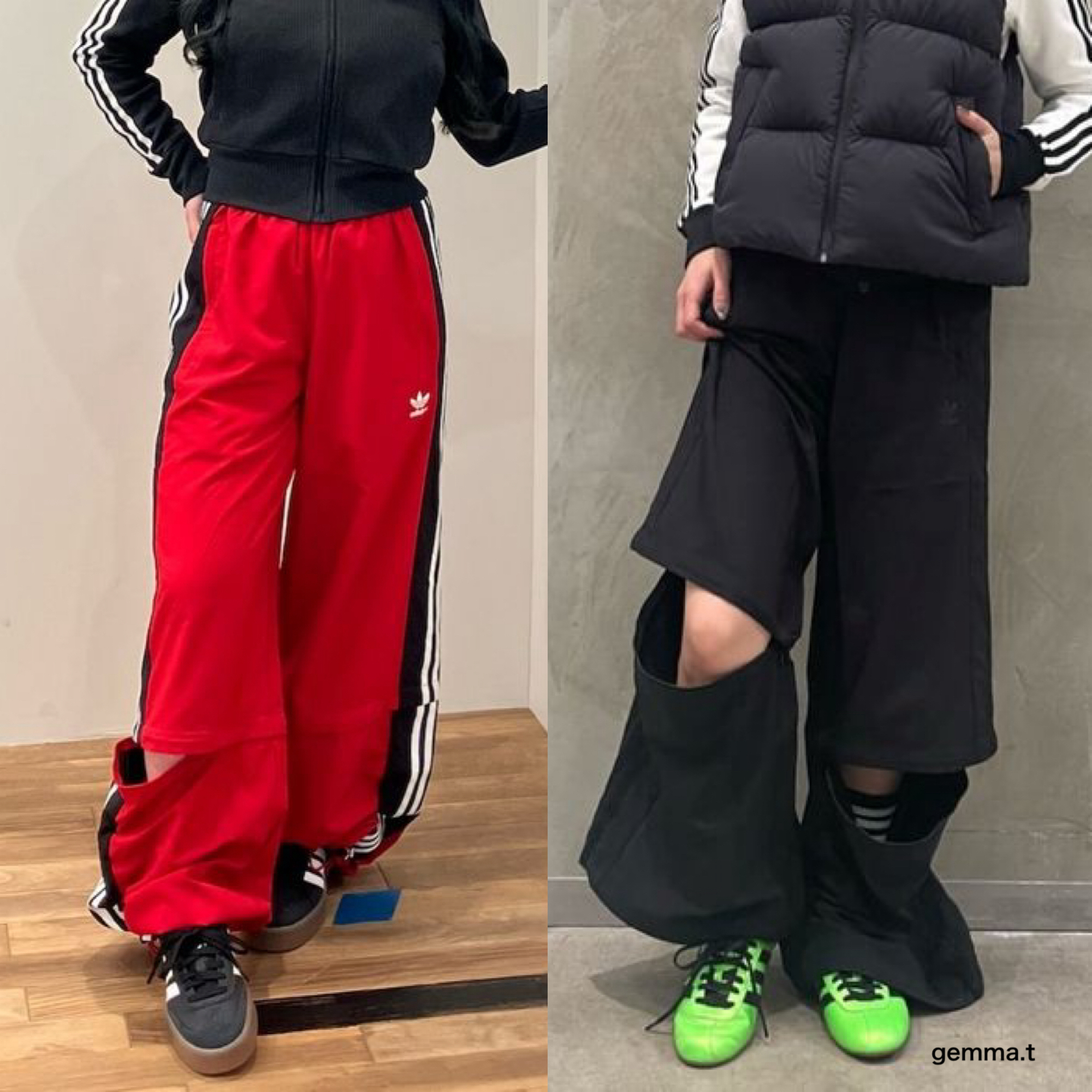 adidasアディダス RASANTカットライントラックパンツレディース