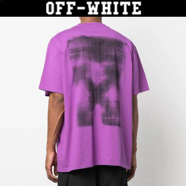 OFF WHITE 毎日着用したくなる一着！Arrows Tシャツ パープル