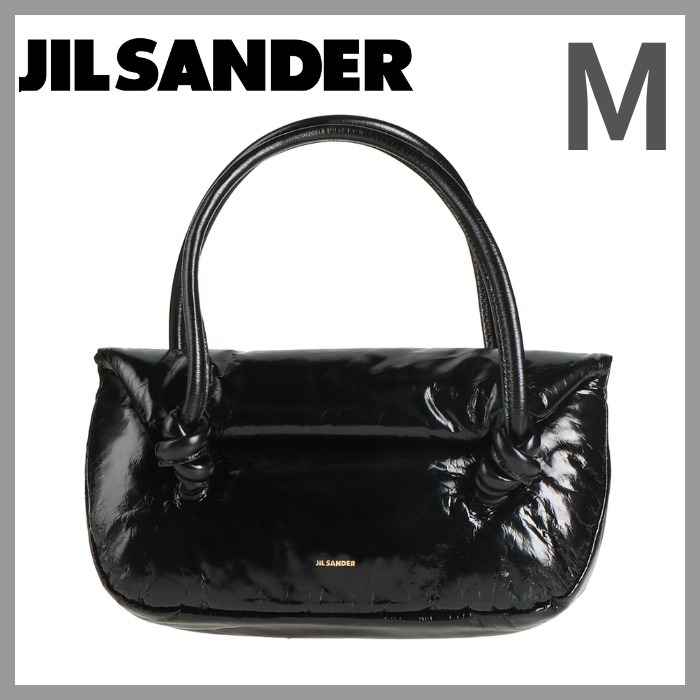 ≪JIL SANDER≫ハンドバッグ【25AW】ロゴ★ミディアム★ブラック