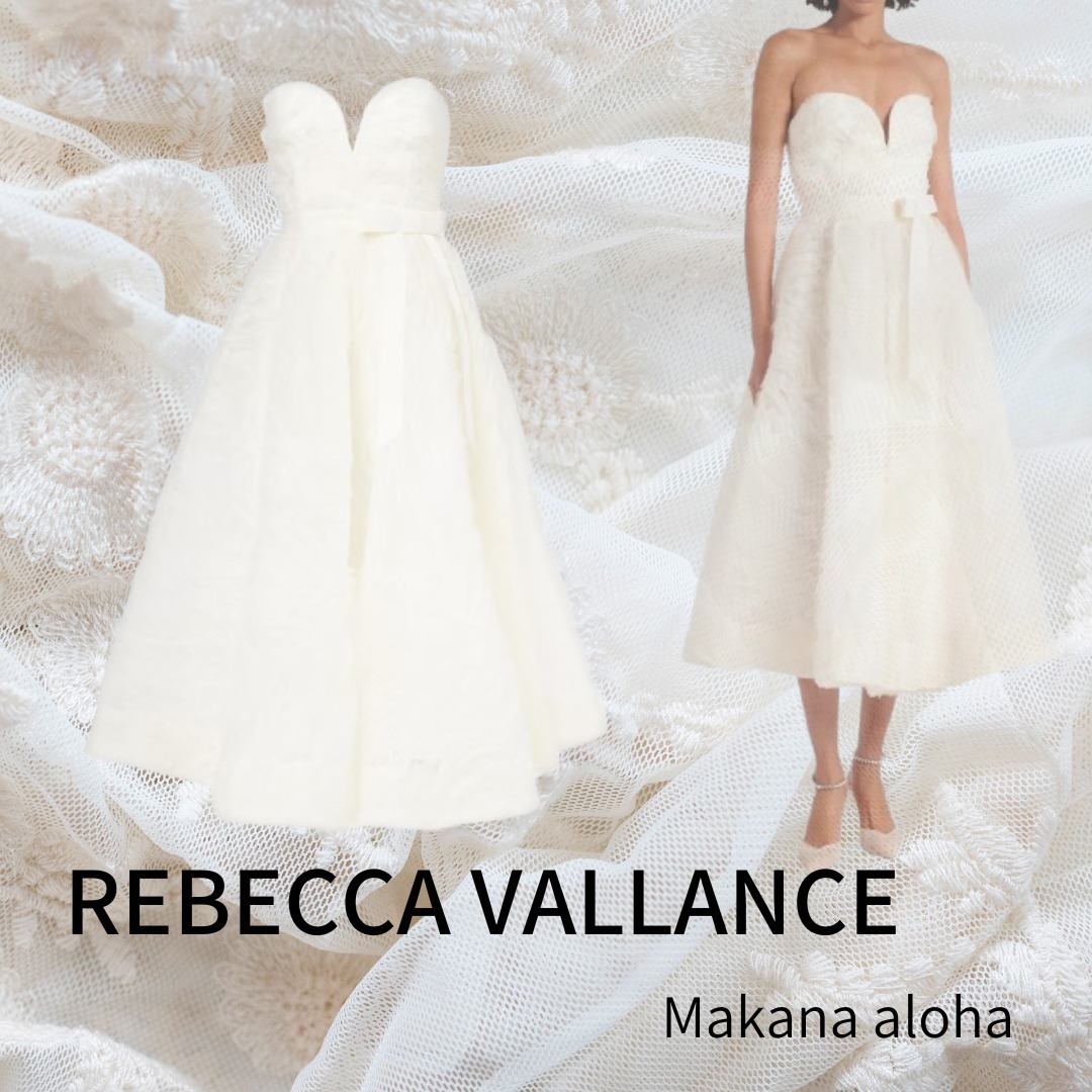 ◆関税込◆【REBECCA VALLANCE】Bridal Willow tulle midi dress