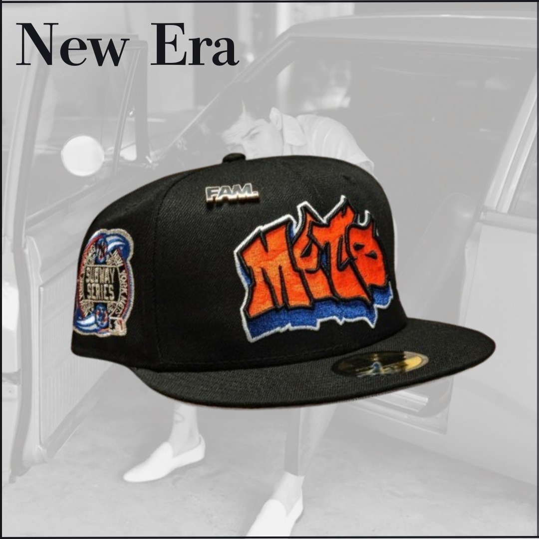 【New Era】NEW YORK METS MLB BLACK / NEW ERA 59FIFTY FITTED