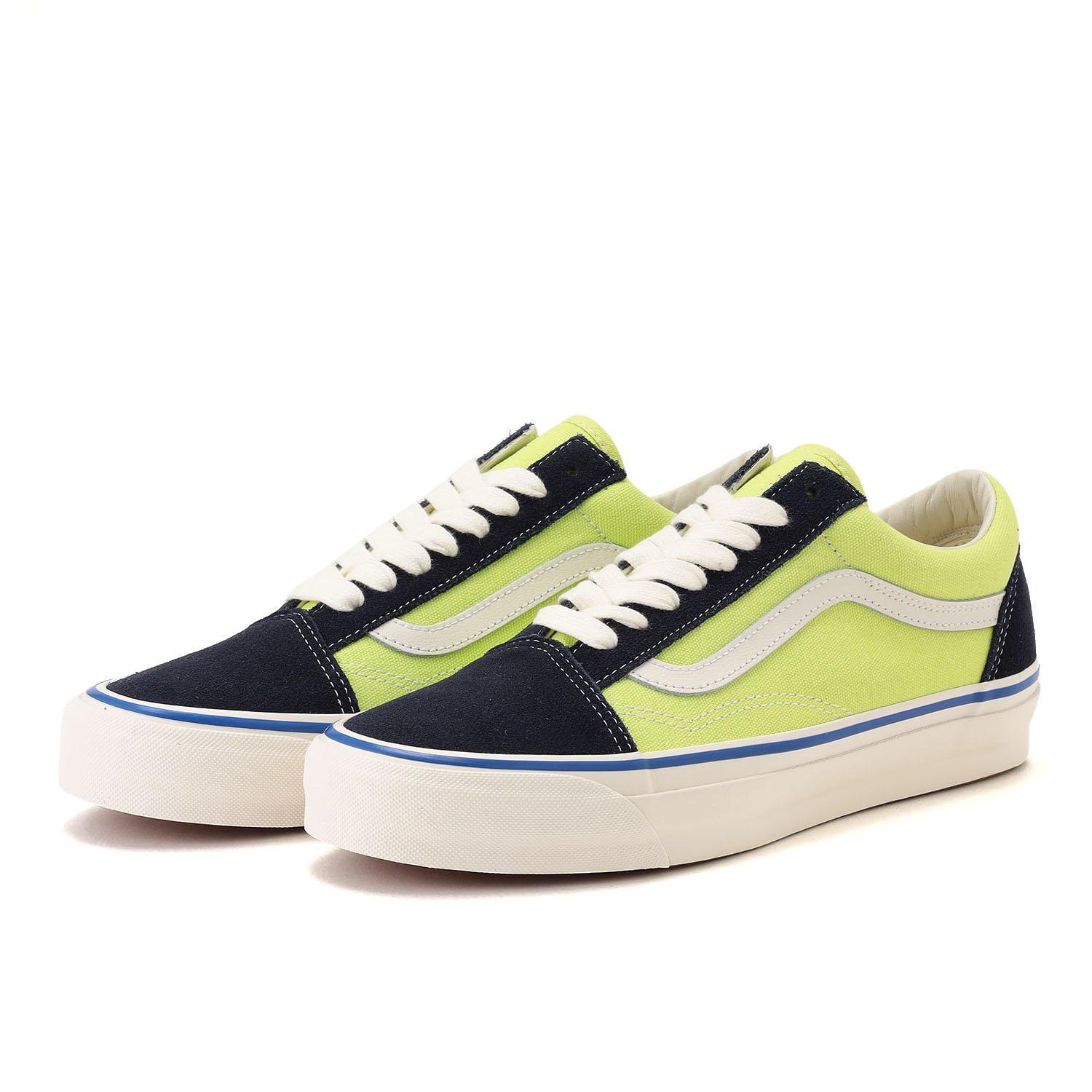 国内配送 VANS PREMIUM OLD SKOOL 90s NAVY/LIME