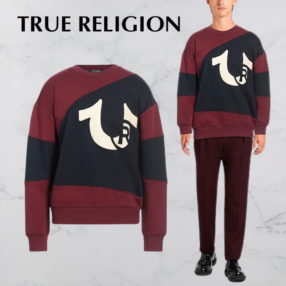 TRUE RELIGION* ロゴ クルーネック スウェット 長袖