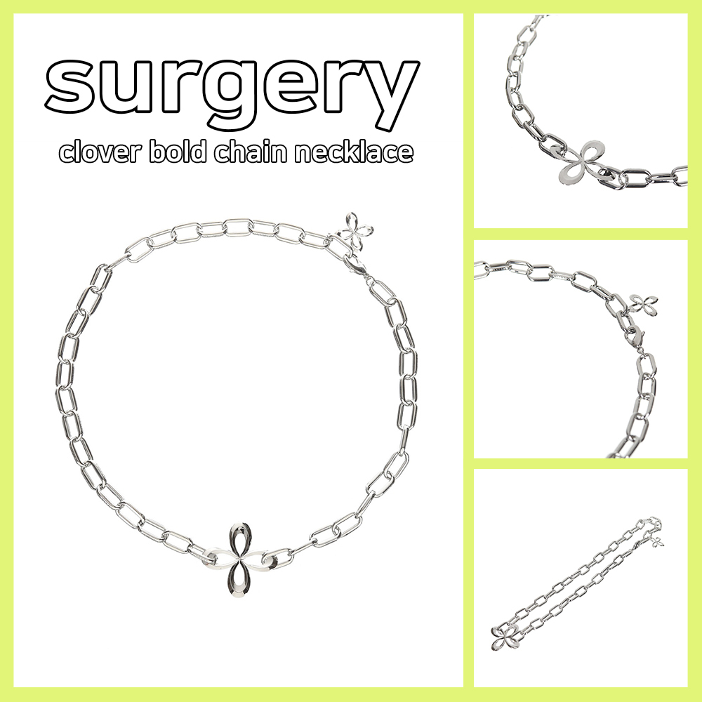【SURGERY】clover bold chain necklace ★送料・関税込★