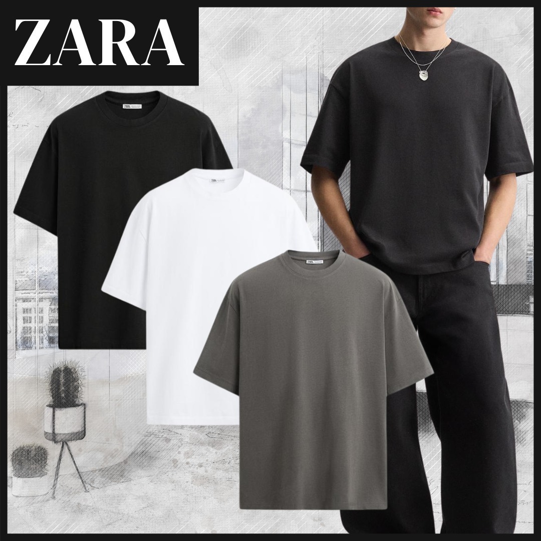 【ZARA】ベーシック HEAVY WEIGHT Ｔシャツ