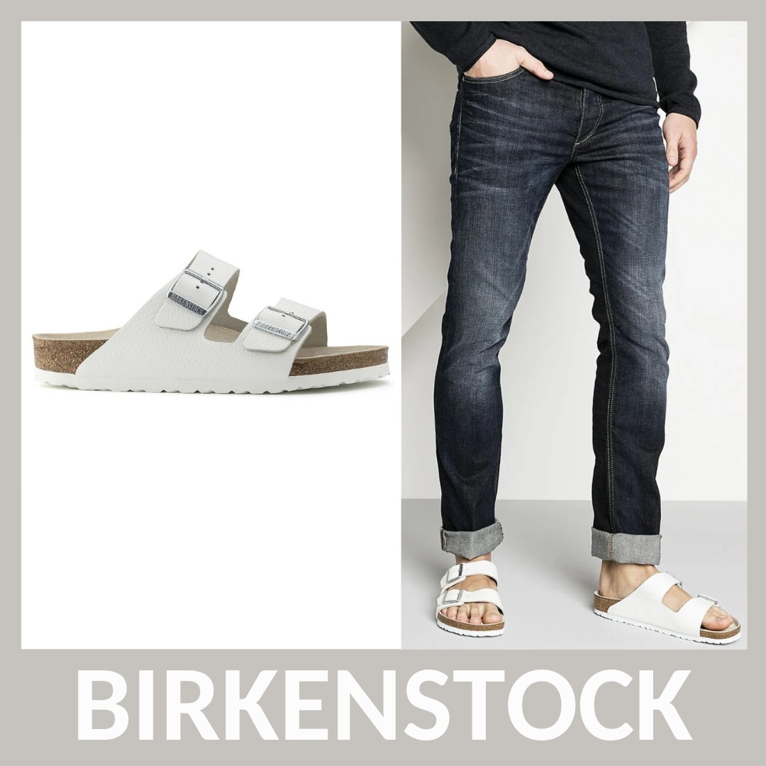 【BIRKENSTOCK】Arizona Bs Narrow Fit レザー サンダル メンズ