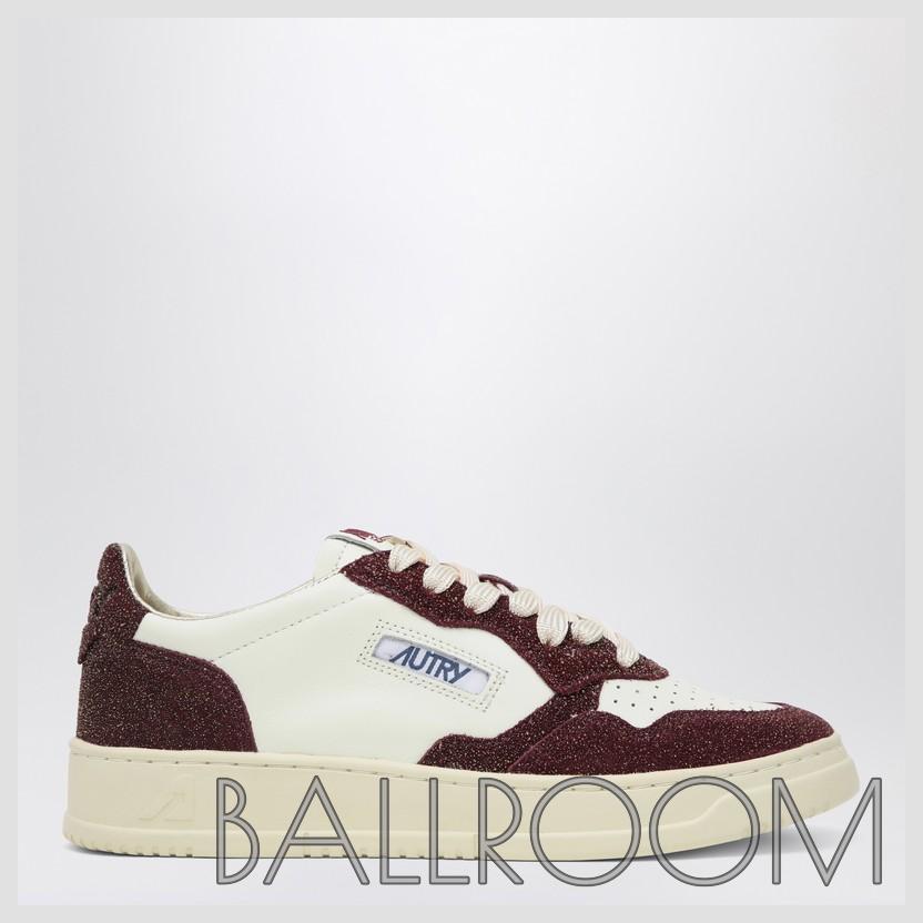 スニーカー AUTRY SNEAKER MEDALIST MARSHMALLOW/AMARONE WITH GLITTER