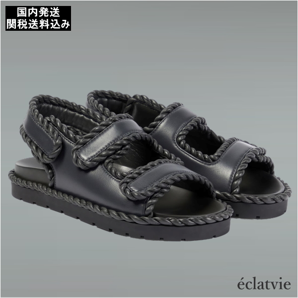 【関込・国内送】BOTTEGA VENETA Jack leather sandals