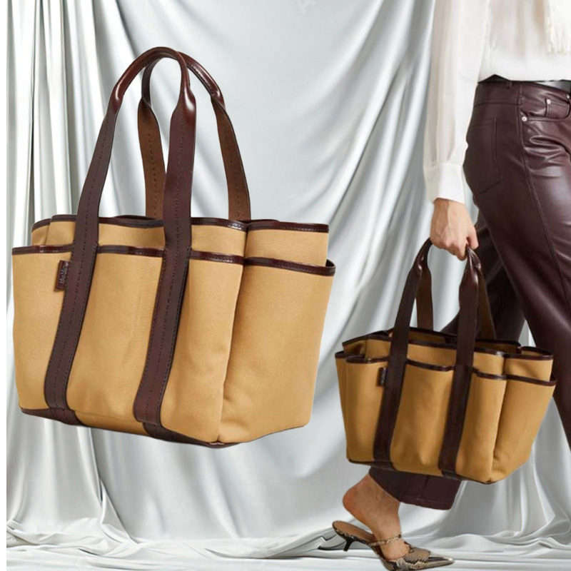 MAX MARA「GARDENCABASM」キャンバス ミディアム トートバッグ