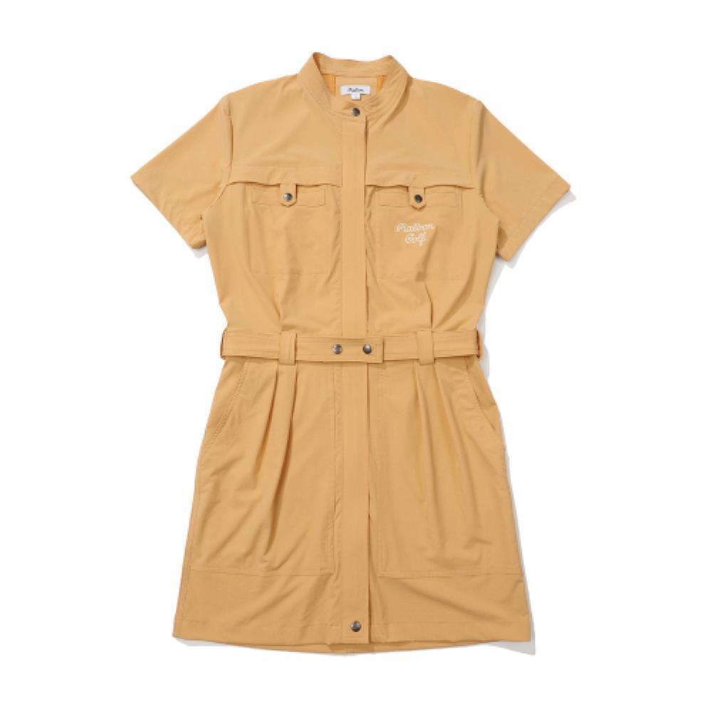 ワンピースその他 Malbon Golf Resort mood belted one-piece ORANGE WOMAN M4222P
