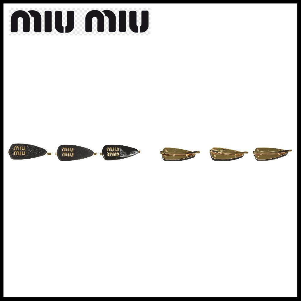 【MiuMiu】ロゴ入り ヘアクリップ 3個セット☆SALE中