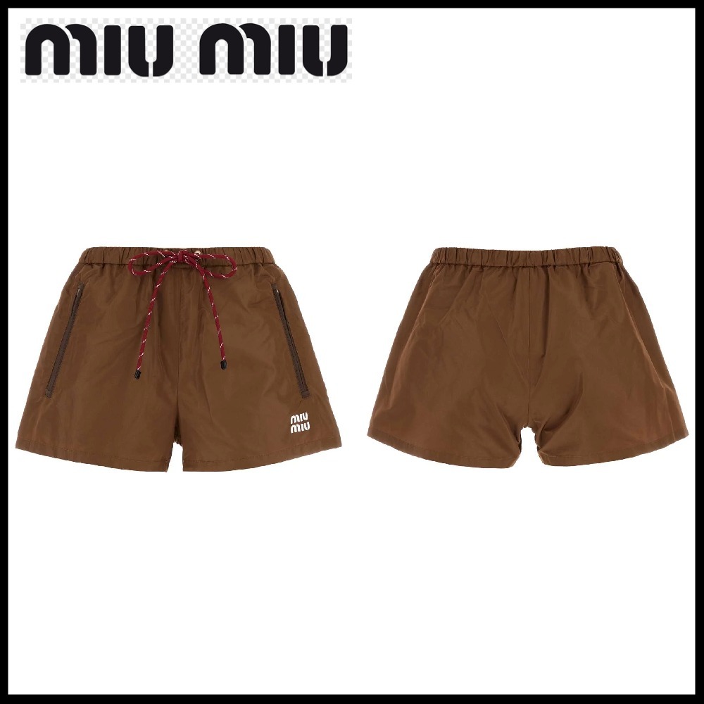【MiuMiu】テクニカル ドローストリング ショーツ☆SALE中