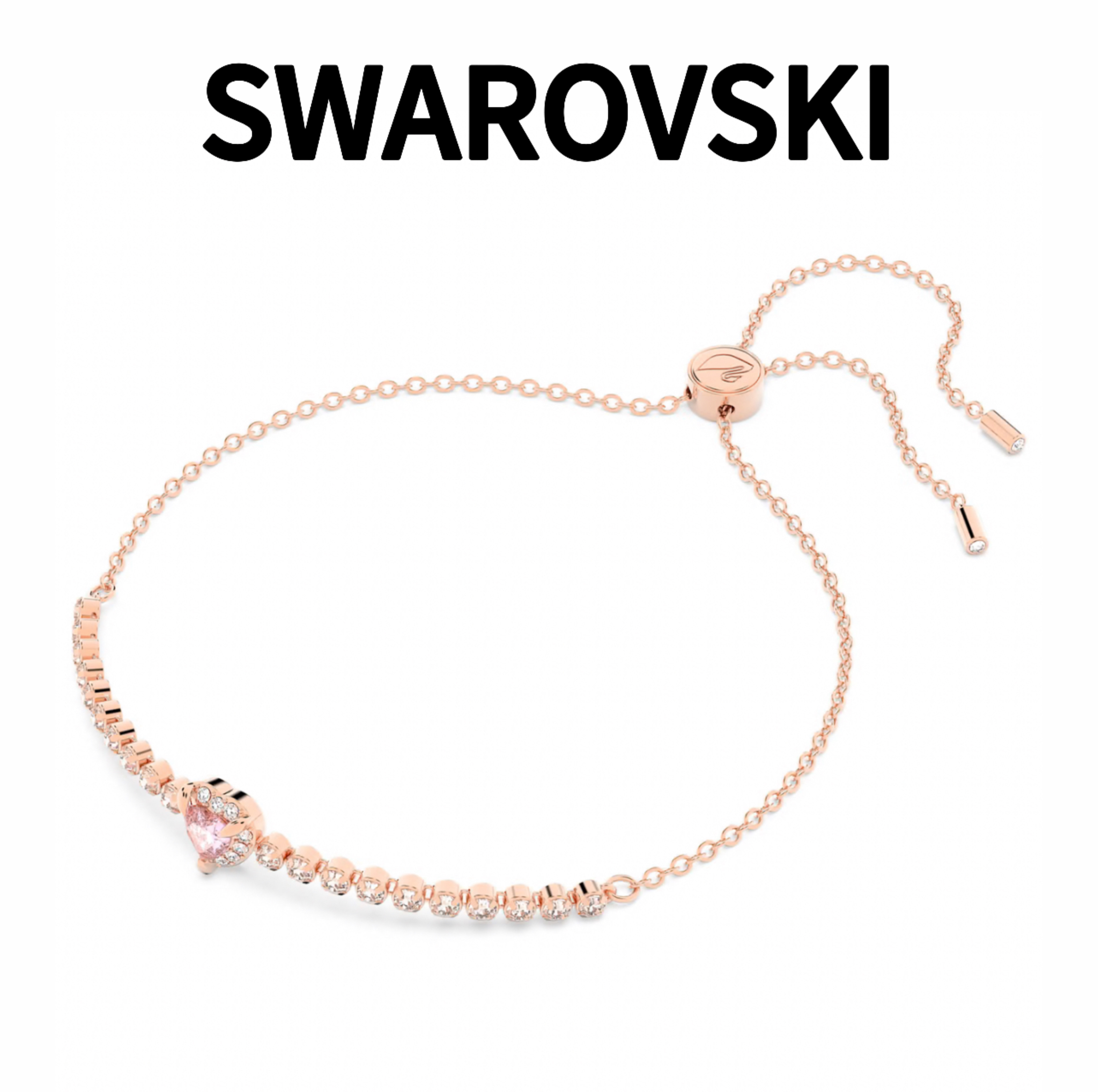 【SWAROVSKI】Swarovski ハートモチーフ ブレスレット