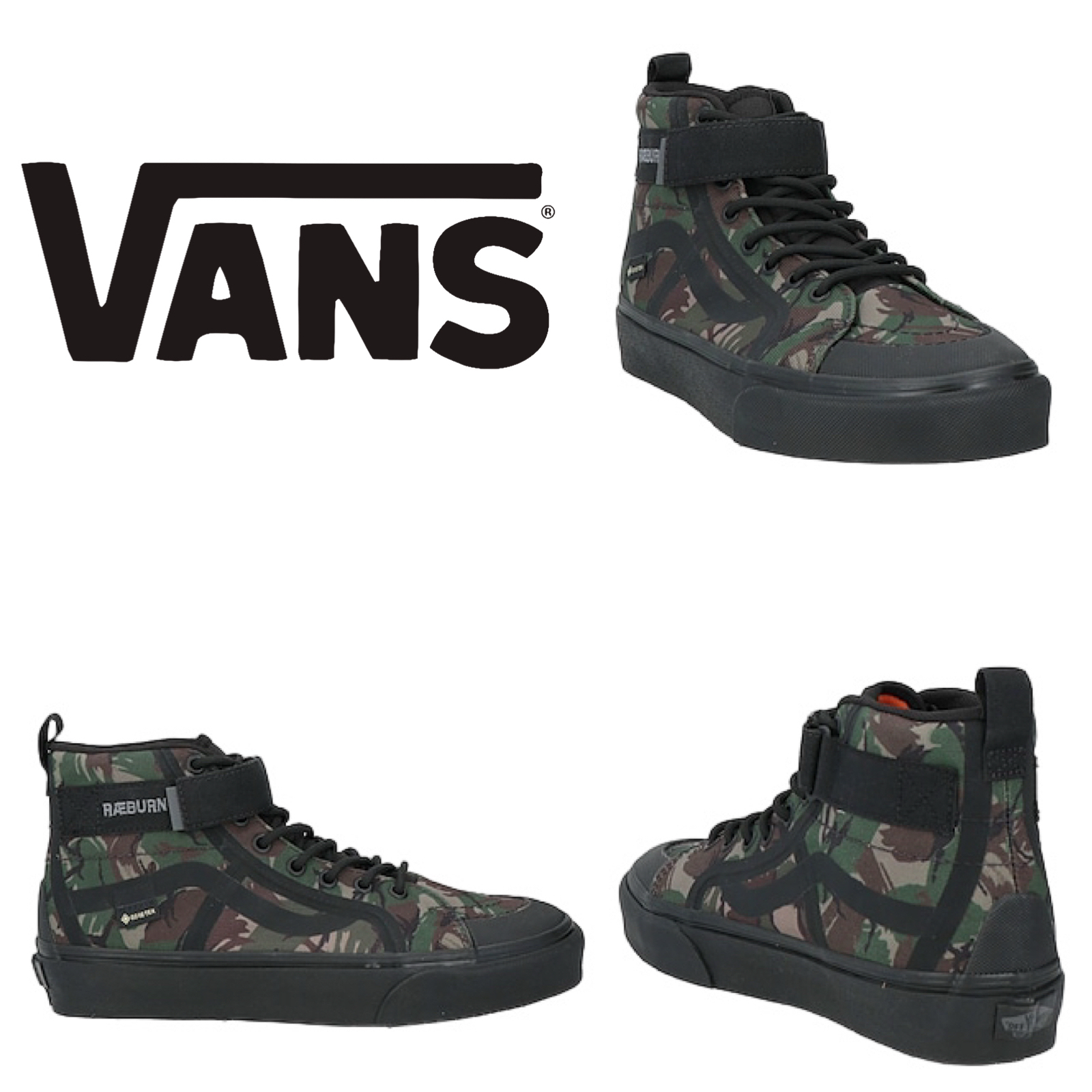 VANS x RAEBURN レディーススニーカー ミリタリーグリーン