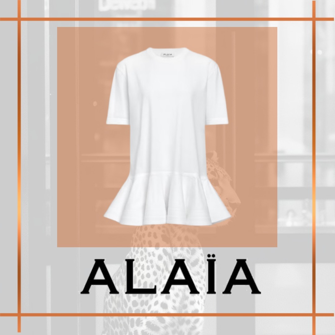 万能シャツ☆【ALAIA】アライア ペプラムTシャツ