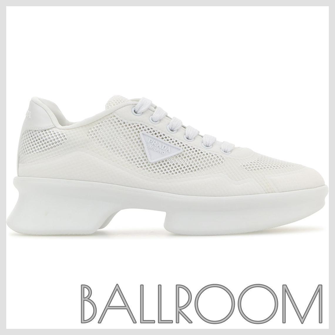 スニーカー PRADA WHITE MESH SNEAKERS