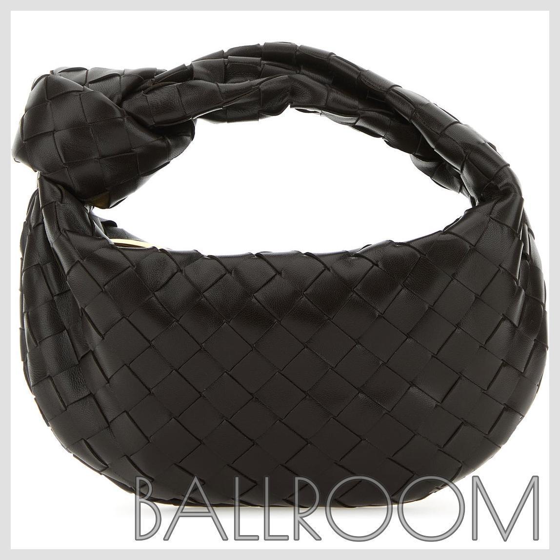 ハンドバッグ BOTTEGA VENETA DARK BROWN NAPPA LEATHER MINI JODIE HANDBAG