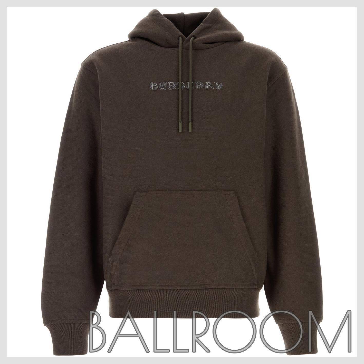 スウェット・トレーナー BURBERRY DARK BROWN COTTON BLEND SWEATSHIRT