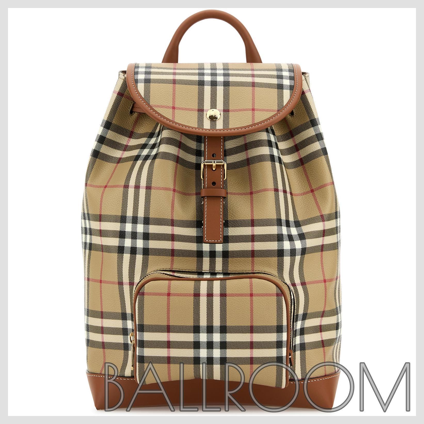 バックパック・リュック BURBERRY PRINTED CANVAS BACKPACK