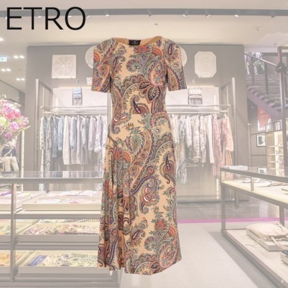 【ETRO】ペイズリー プリント ドレス