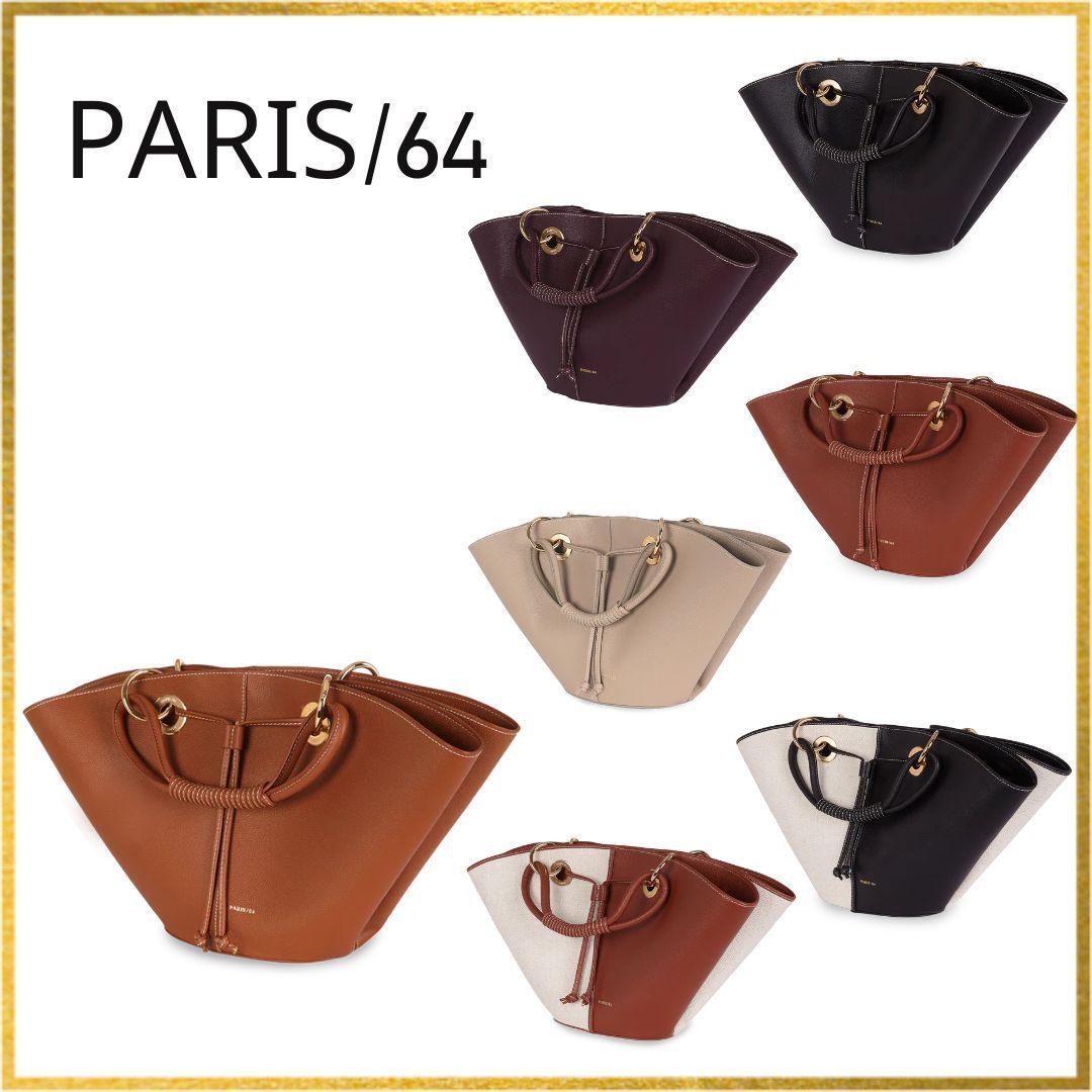 PARIS/64｜Fleur 花の形をチーフ華やか 2way ショルダーバック