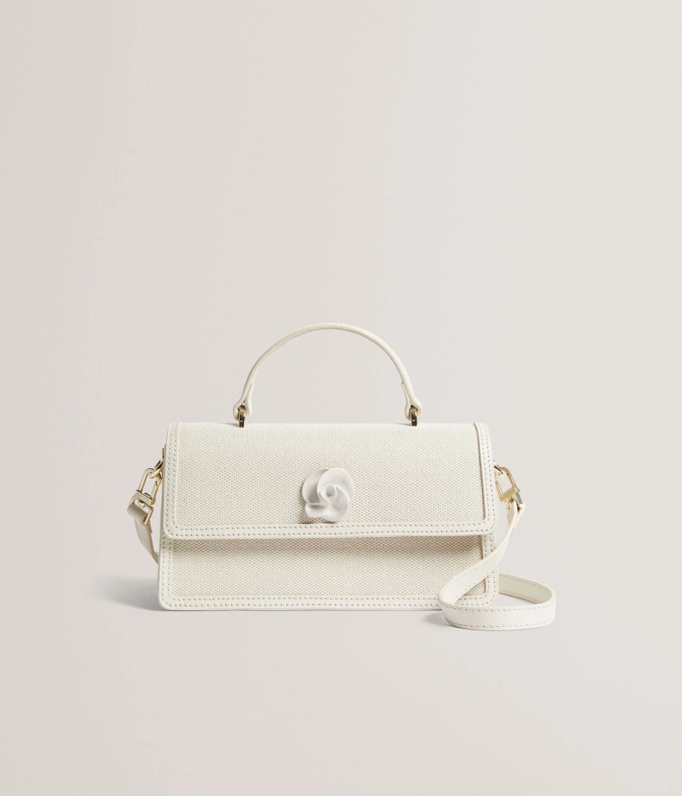 Ted Baker オードリス キャンバストップハンドル バゲットバッグ