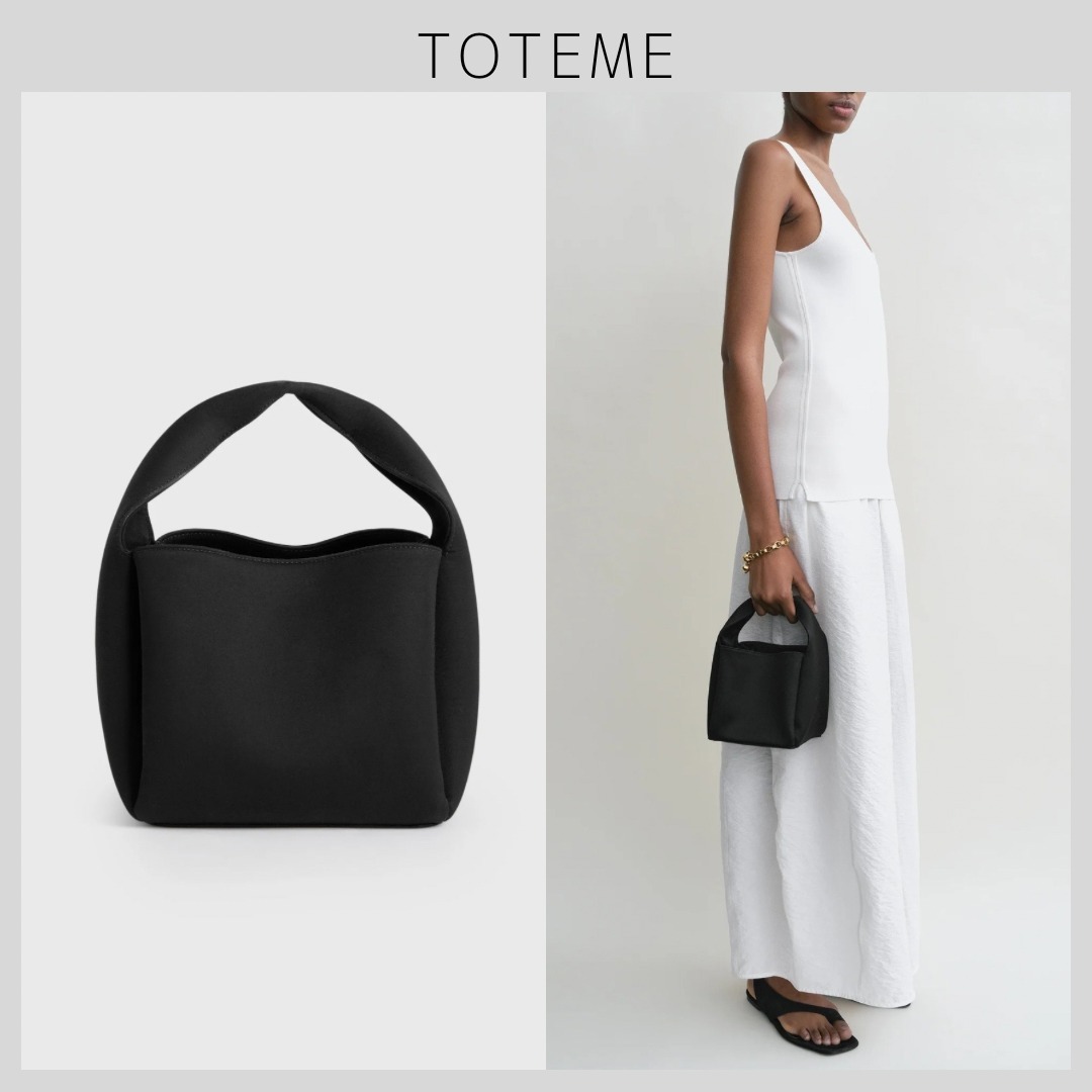 【TOTEME】プティサテンバケットバッグ ブラック エレガント
