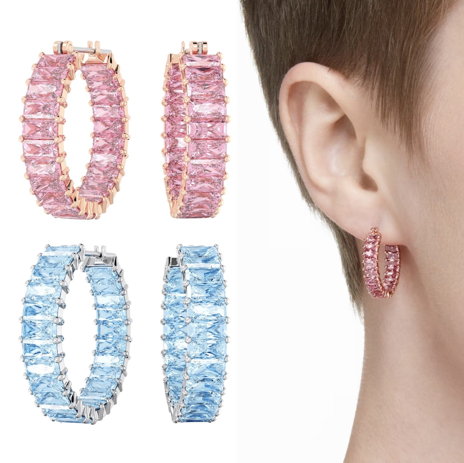 SWAROVSKI Matrix フープピアス/正規品 5659037
