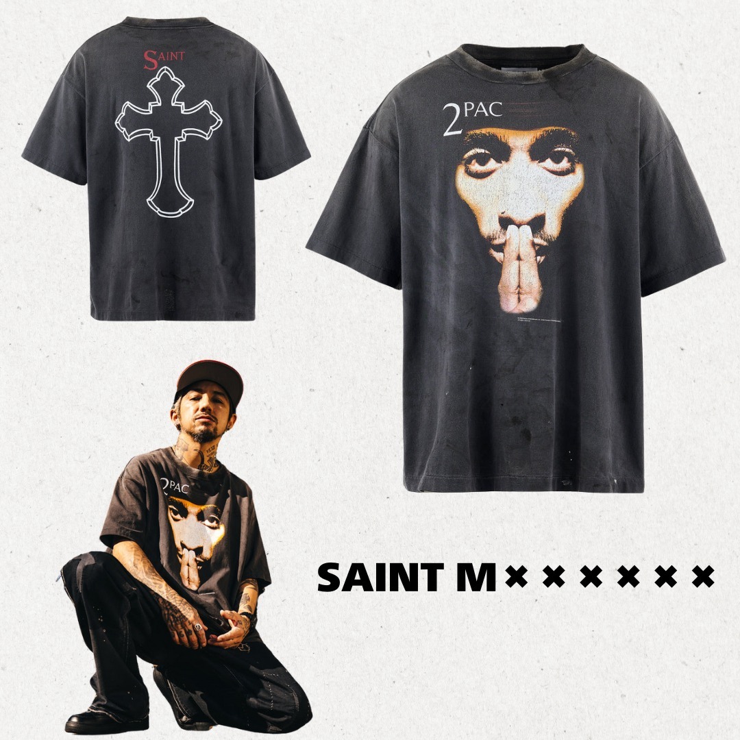 【国内買付】SAINT M××××××/ 2PC_SS TEE/2PAC