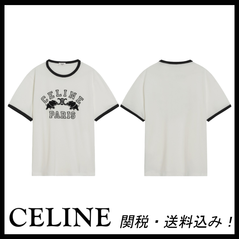 ＊CELINE＊コットンジャージー レギュラー Tシャツ