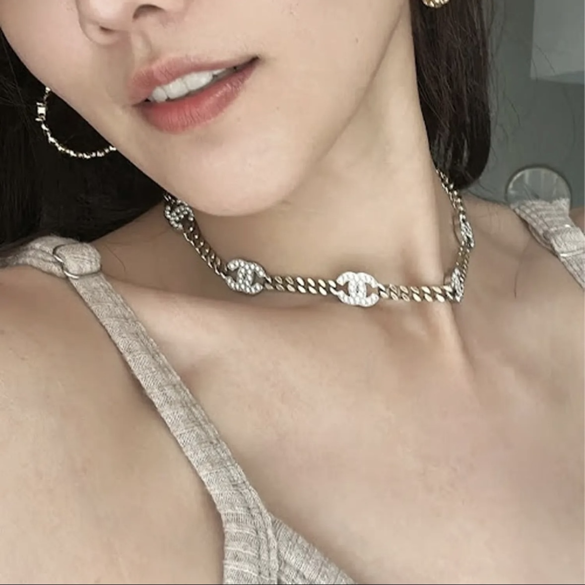 CHANEL《キラキラCCマーク♡》チョーカー