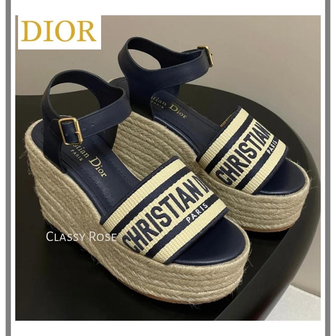 夏の主役に★美脚効果大【DIOR】Dway ウェッジサンダル 国内発送