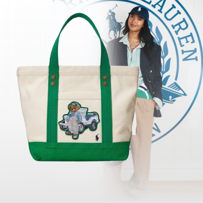 【Polo Ralph Lauren】ポロベア キャンバス トートバッグ